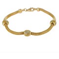 Charles Winston Cubic Zirconia Mesh Bracelet