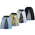 Dolphino Men's Dress Shirt and Tie Gift Set
