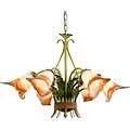 Floral Iron 5-light Chandelier