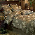 Fern Leaf Embroided Bedding Set