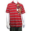 Street Rules Men's Striped Pique Foil/ Print Polo