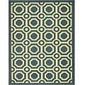 Stainmaster Nylon Hand-carved Mosaic Tiles Rug (7'10 x 11'2)