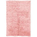 Hand-woven Flokati Pink Wool Rug (4' x 6')