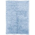 Hand-woven Flokati Blue Wool Rug (2' x 5')