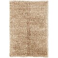 Super Heavy 2000-gram Tan Wool Flokati Rug (2' x 5')