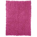 Handmade Fuschia Flokati Area Rug (2' x 3')