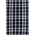 Handmade Black/ Beige Checkered Cotton Rag Rug (3' x 5')