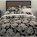 Gramercy Paisley Black 3-piece Comforter Set
