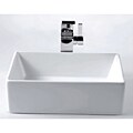 Kraus White Rectangular Ceramic Vessel Sink