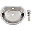 Topmount Stainless Steel Bathroom Basin