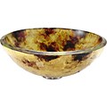 Kraus Amber 19mm Thick Tempered Glass Vessel Sink