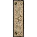 Hand-tufted Transitional Beige Wool Rug (2' x 7'6)