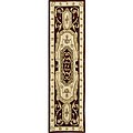 Hand-tufted Transitional Ivory Wool Rug (2' x 7'6)