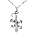 Sterling Silver Gecko Necklace