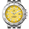 Magico Men's Stainless Steel Yellow Dial Watch