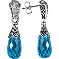 Scott Kay Jewelry Sterling Silver Blue Topaz Earrings