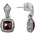 Scott Kay Jewelry Silver Rhodolite Garnet Earrings