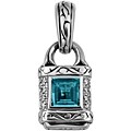 Scott Kay Jewelry Silver Blue Topaz Pendant