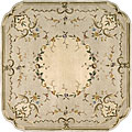 Hand-tufted Transitional Ivory Wool Rug (4'9 Square)