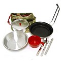 Eddie Bauer 8-piece Camping Cook Kit with Bag
