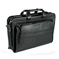 Geoffrey Beene Expandable Leather Laptop Briefcase