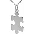 Sterling Silver Puzzle Piece Necklace