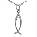 Sterling Silver Fish Cut-out Necklace
