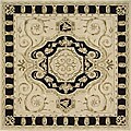 Hand-tufted Transitional Black Wool Rug (7' Square)