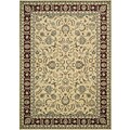 Vista Machine-made Ivory Rug (2'3 x 8')