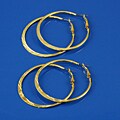 Goldtone Hoop Fashion Earrings