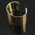 Goldtone Mini Mirror Squares Cuff Bracelet