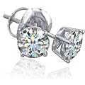 18k White Gold 1 1/2ct TDW Diamond Stud Earrings
