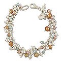 Sterling Silver 'Pearls Dance in the Aztec Sun' Bracelet (Mexico)