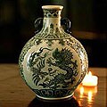 Ceramic 'Dance of Dragons' Vase (Thailand)