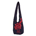 Cotton 'Dreaming of Flowers' Shoulder Bag (Thailand)
