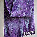 Batik 'Orchid Bower' Shawl (Indonesia)