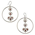 Garnet 'Love, Love, Love' Earrings (Indonesia)