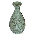 Celadon 'Sand Lotus' Ceramic Vase (Thailand)