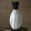 Chulucanas 'Midnight Bloom' Ceramic Vase (Peru)