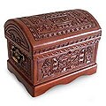 Cedar andLleather 'Sun God' Chest (Peru)