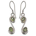 Sterling Silver Peridot 'Lime Sparkles' Earrings (Indonesia)