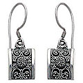 Sterling Silver 'Paradise Square' Earrings (Indonesia)