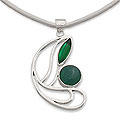 Sterling Silver 'Love is the Answer' Agate Choker (Indonesia)