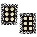 Set of 2 Tray of Light Candleholders and Tea Lights (Thailand)
