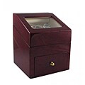 Heiden Double Watch Winder with Cherry Wood Drawer