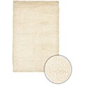 Handmade White Wool Rug (2'6 x 7')