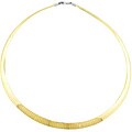 14k Gold Reversible Flat Omega Necklace
