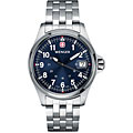Wenger Men's Terragraph Silvertone Blue Dial Watch