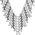 14k White Gold and Black Rhodium Bead Necklace