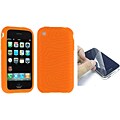 Apple iPhone Thick Orange Silicone Skin Protector Case